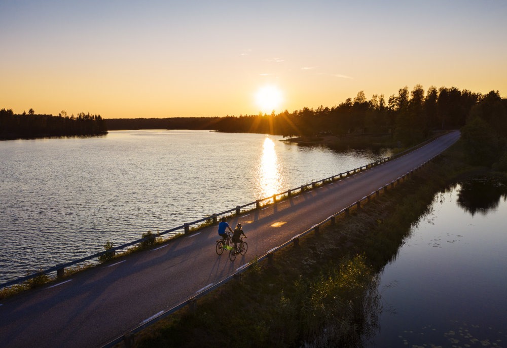roger borgelid visitvarmland cykel borgvik sjöväg drone