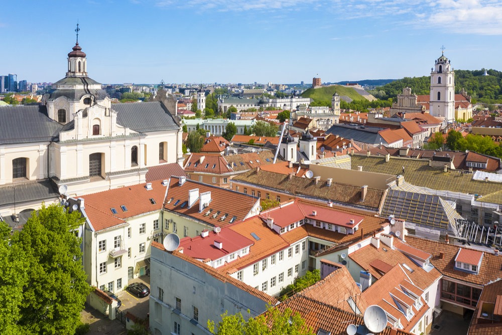 vilnius, old town, rooftops ©laimonas ciūnys lithuania travel